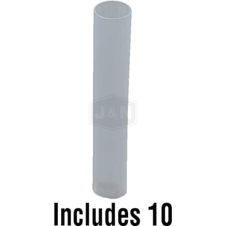 Aftermarket Heat Shrink Tube, 2:1 I.D. Shrink Ratio, 3/16 in I.D. Before Shrinking, Clear, 1-1/2 in 606-18022-10-JN